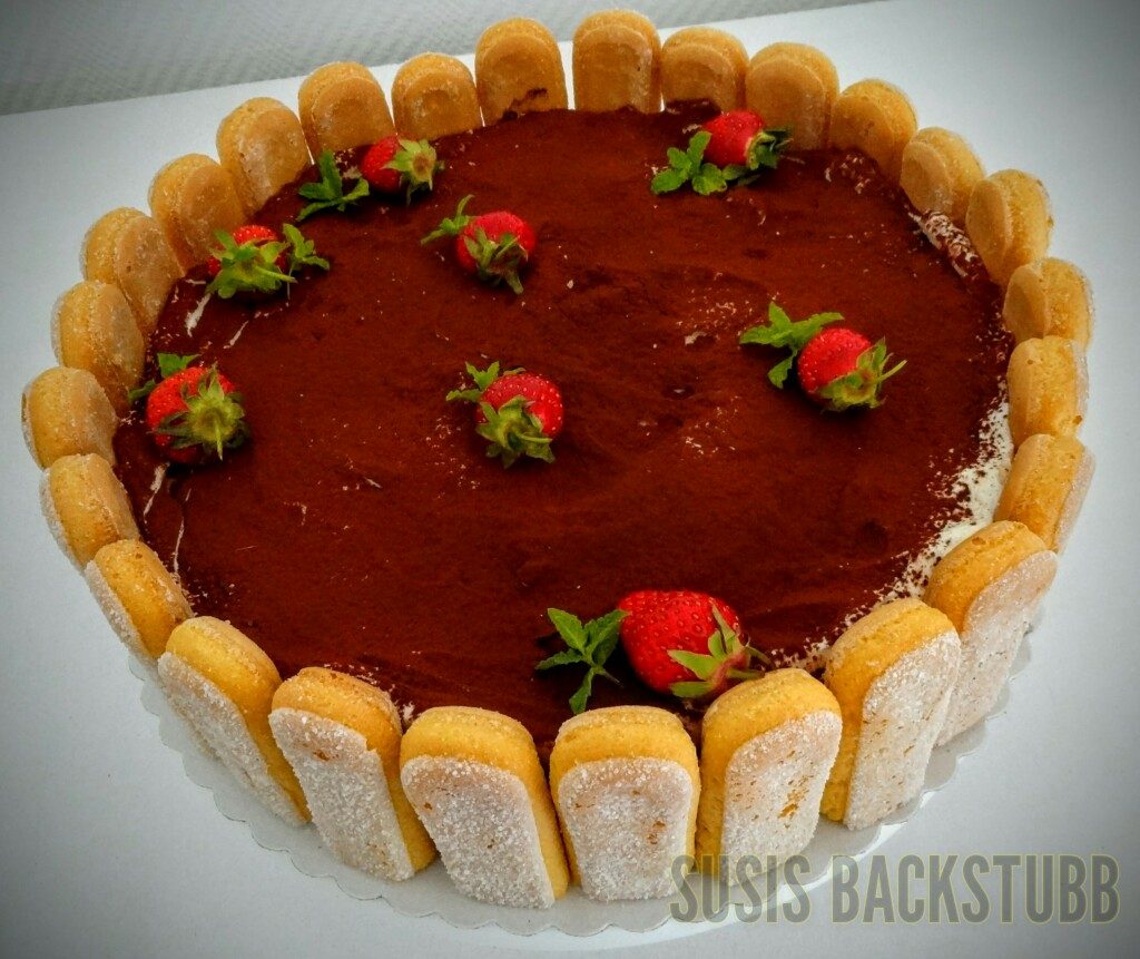 Erdbeer Tiramisu Torte
