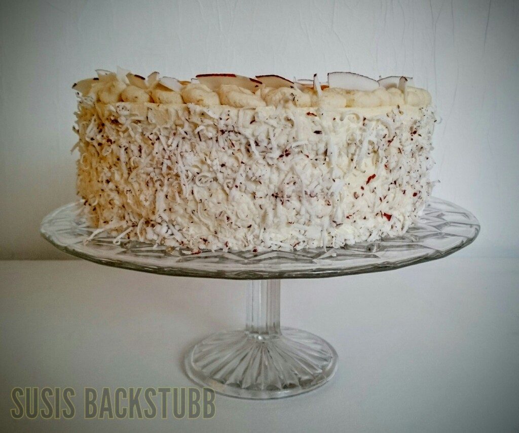 Pfirsich Maracuja Torte mit Kokos