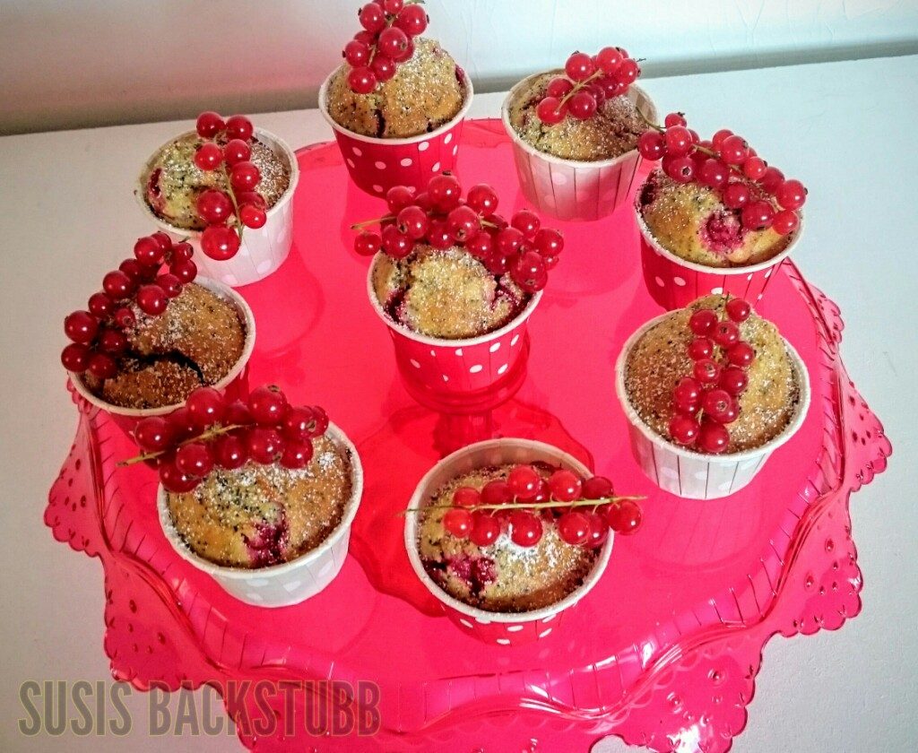 Johannisbeer Mohn Muffins