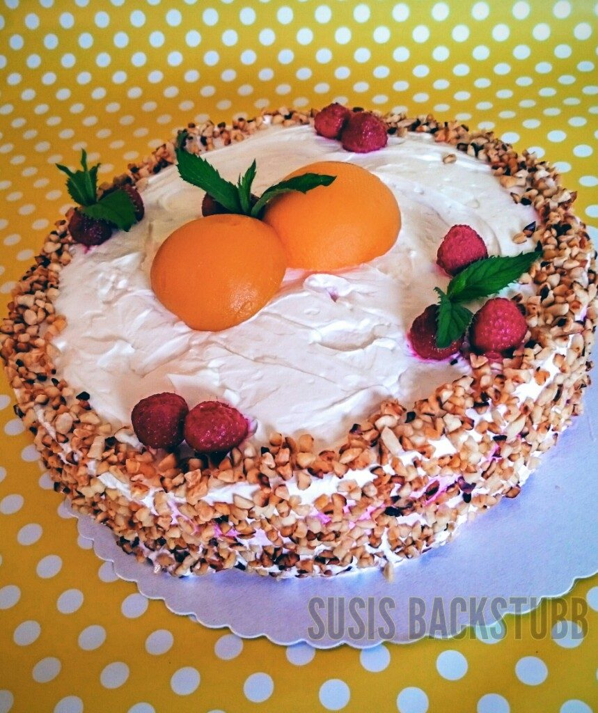 Pfirsich Melba Torte