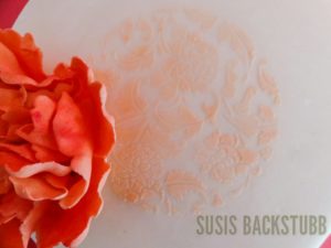 Fondant Torte Pfingstrose