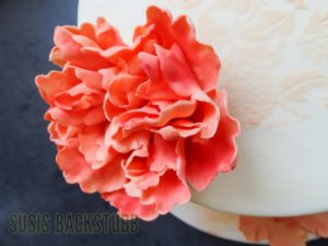 Fondant Torte Pfingstrose