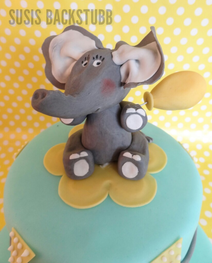 Elefanten Fondant Geburtstagstorte