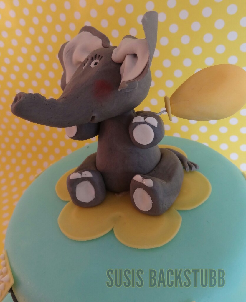 Elefanten Fondant Geburtstagstorte